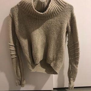 Helmut lang cowl neck knit sweater
